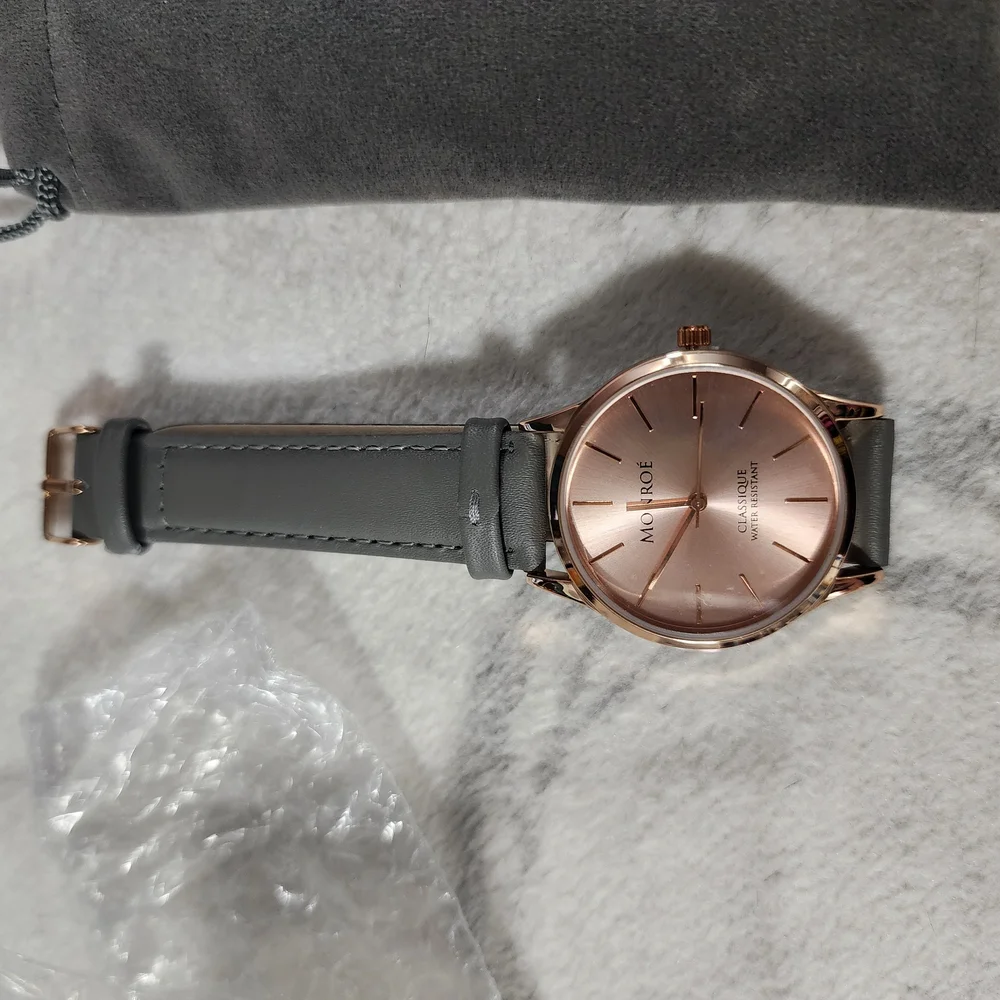 Monroé Gray and Rose Gold Women's Watch‎